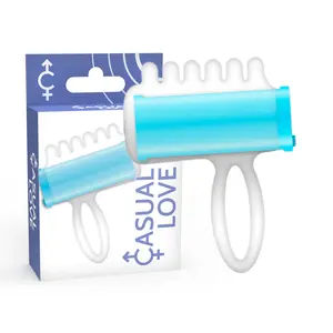 Masāžieris Casual Love Finger Fun D-217988 — kompakts pirkstu vibrators, svars 0.015 kg, zils