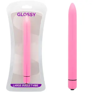 Vibrators GLOSSY Silikona Tumši Rozā