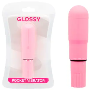 Vibrators GLOSSY Silikona Rozā