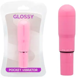 Vibrators GLOSSY Silikona Tumši Rozā