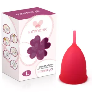 Menstrual cup INTIMICHIC Size L, medical-grade silicone, reusable (includes 1 free cup)