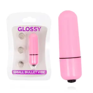 Vibrator GLOSSY Silicone Deep Rose