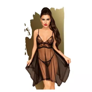 Penthouse Naughty doll Chemise Black