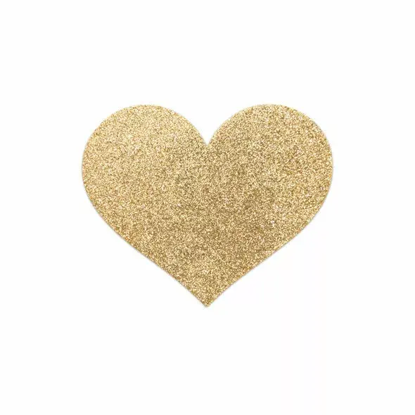Накладки на соски BIJOUX D-197941 Flash Golden Heart Photo 2