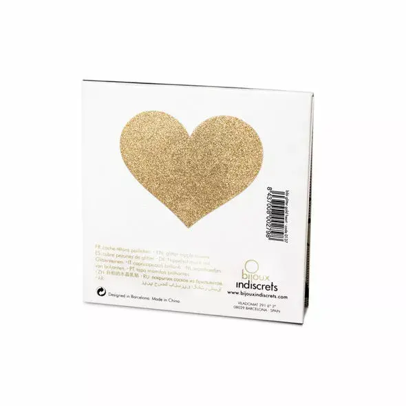 Накладки на соски BIJOUX D-197941 Flash Golden Heart Photo 3