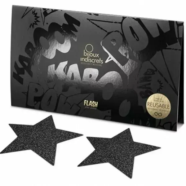 Накладки на соски BIJOUX FLASH Black Star D-197947 Photo 3