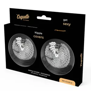 Nipple Covers COQUETTE D-226926 Silver – decorative adhesive pasties