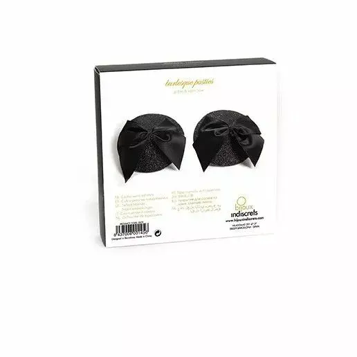 Наклейки на грудь BIJOUX D55-22141 блестящие с бантом Photo 3