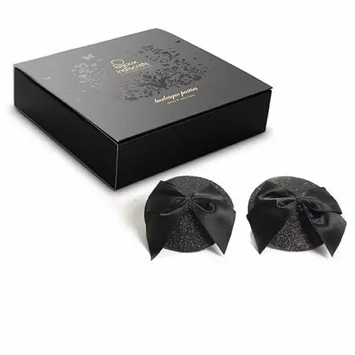 Наклейки на грудь BIJOUX D55-22141 блестящие с бантом Photo 4
