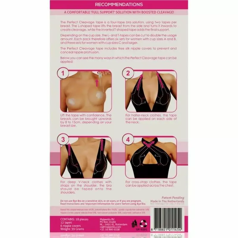Palielināšanas līmplēve Bye Bra D-212070 — A–F Photo 2