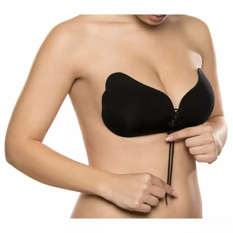 Push-Up Bra bye bra LACE-IT Black B Photo 4