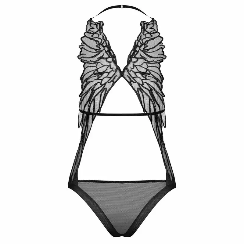 Obsessive тедди S/M D-228469 — чёрный боди Photo 4