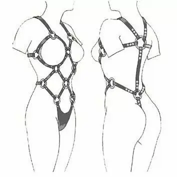 Кожаный боди D-205470 leather body Photo 2