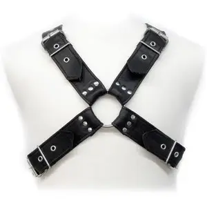 Body harness leather brand leather model D-205480 adjustable durable design