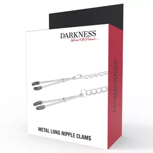 Nipple clamps DARKNESS D-221238 adjustable metal, compact design, adjustable pressure