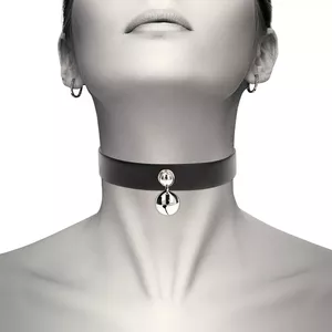 Necklace COQUETTE D-226911 — vegan leather rattle accessory