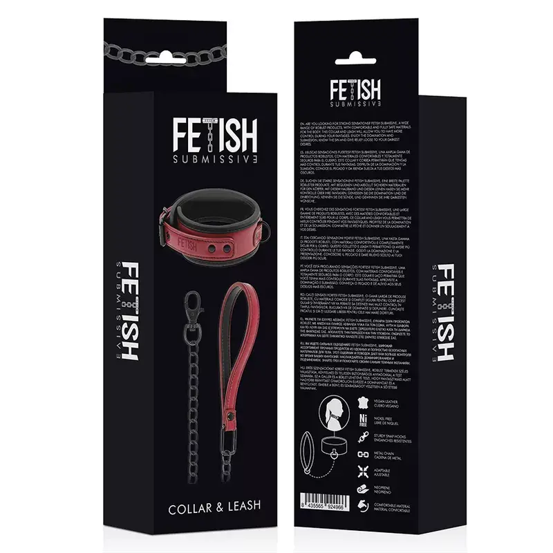 Leash and Collars FETISH SUBMISSIVE DARK ROOM NEOPRENE LINING CHAIN NECKLACE Photo 8