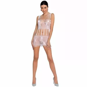 PASSION WOMAN BS090 BODYSTOCKING - BALTS, VIENS IZMĒRS