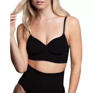 BYE BRA SEAMLESS BRA MEDIUM CONTROL - BLACK L