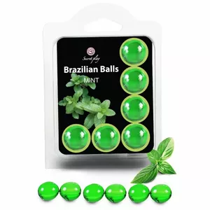 Набор лубрикантов secret play Brazilians Balls SECRETPLAY SET 6 MINT D-222209, 6 шт., мятный аромат