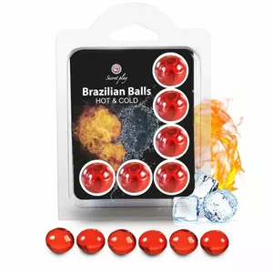 Lubricant gel secret play Brazillian Balls D-222212 — hot and cold effect, intimate use