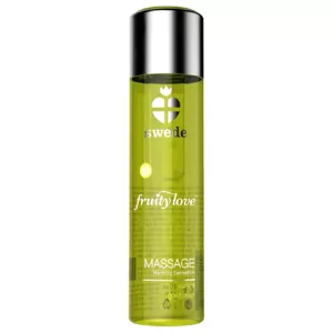 Massage oil Swede Fruity Love — warming effect, vanilla and gold pear, 120 ml