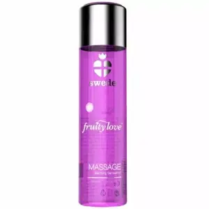 Massage oil Swede Fruity Love Warming Effect 60 ml — Pink Raspberry & Rhubarb