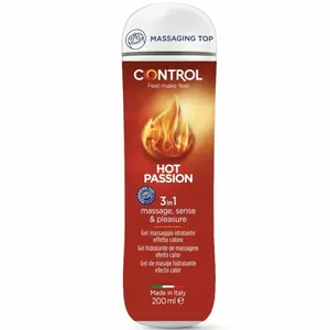 Massage gel CONTROL 3 in 1 Gel Control Hot Passion 200 ml – warming, lubricating, massage use