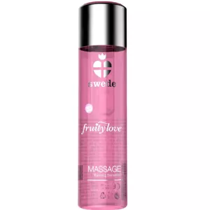 Masāžas eļļa Swede Fruity Love sildošs efekts Sparkling Strawberry Wine 120 ml