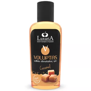 Intimate massage gel LUXURIA Voluptas Edible Warming Effect Caramel 100 ml