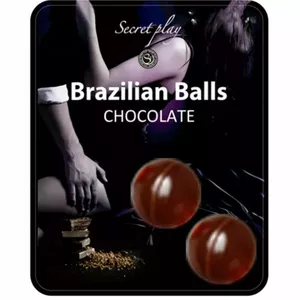 Massage oil balls secret play D-205753, chocolate flavored