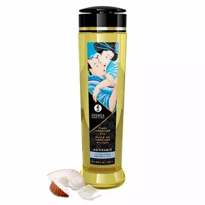 Masāžas eļļa Shunga Adorable Erotic 240 ml — juteklisks ķermeņa masāžas līdzeklis, ūdens bāzes