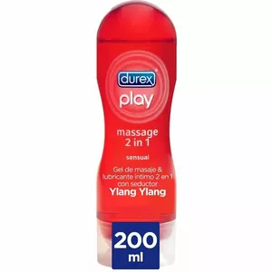 DUREX - 2 IN 1 JUTEKLISKĀ MASĀŽA AR ILANGU ILANGU 200 ML