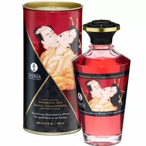 Согревающая смазка SHUNGA Sparkling Strawberry Wine 100 мл