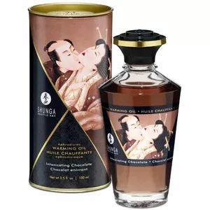Массажное масло Shunga D-213465, 100 мл, интенсивный шоколадный аромат, разогревающее действие