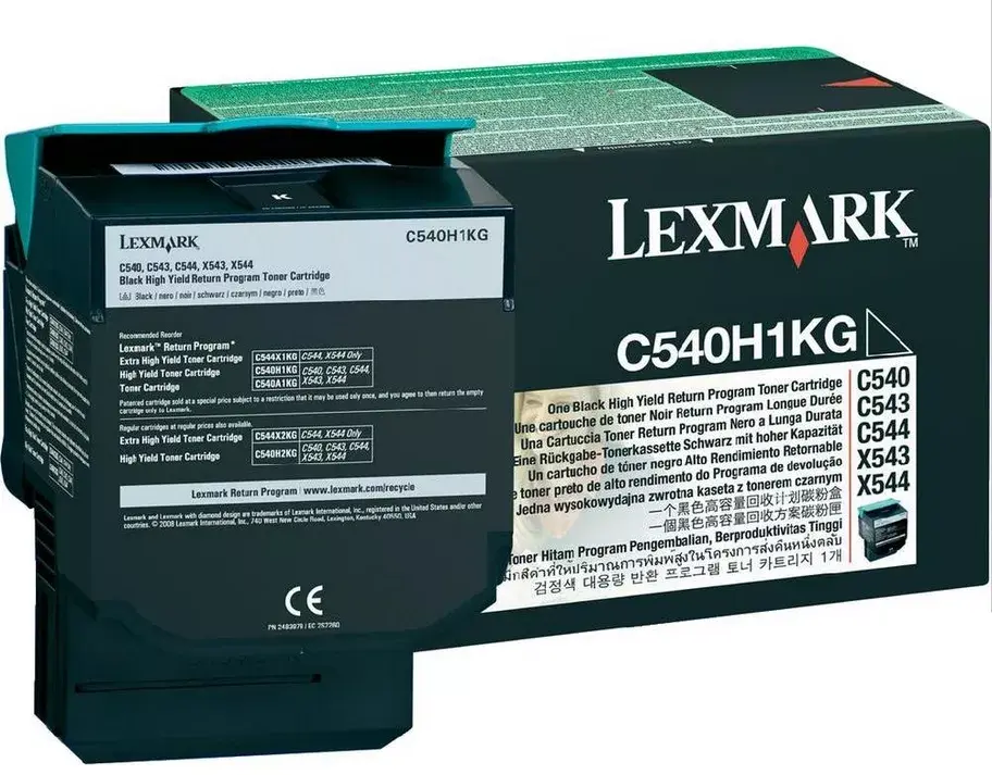 Toneris Lexmark C540H1KG 2500 lapas Melns