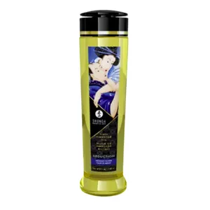 Masāžas eļļa Shunga Lavanda 240 ml – nomierinoša eļļa ar lavandas aromātu
