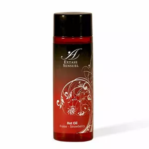 Масляный массажный продукт extase sensual EXTASE SENSUAL Strawberry Heat 100 мл — разогревающий стимулирующий эффект