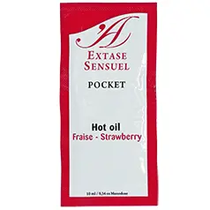 Массажное масло extase sensual EXTASE SENSUAL Strawberry 10 мл — стимулирующее ароматизированное масло