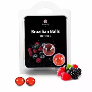 Massage oil balls Secret Play D-197610 Berries — aromatic massage oil spheres, single-use sachet set