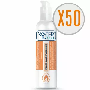 WATERFEEL HEAT EFFECT Lubricant 150 ml Pack of 50 Units