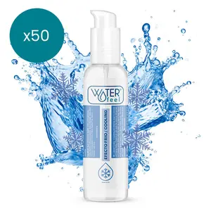 WATERFEEL Cooling Lubricant 150 ml Pack of 50 Water-Based Formula with Cold Effect