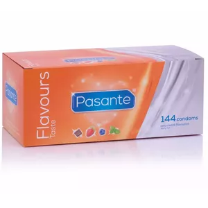 Prezervatīvi PASANTE FLAVORS, iepakojums 155 gab.