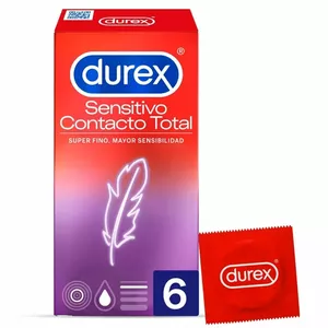 DUREX - SENSITIVE CONTACT KOPĀ 6 GAB.