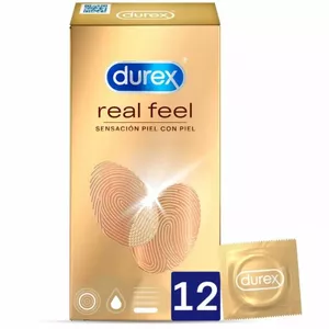 Condoms Durex Real Feel, latex-free polyisoprene, 12 units, standard size