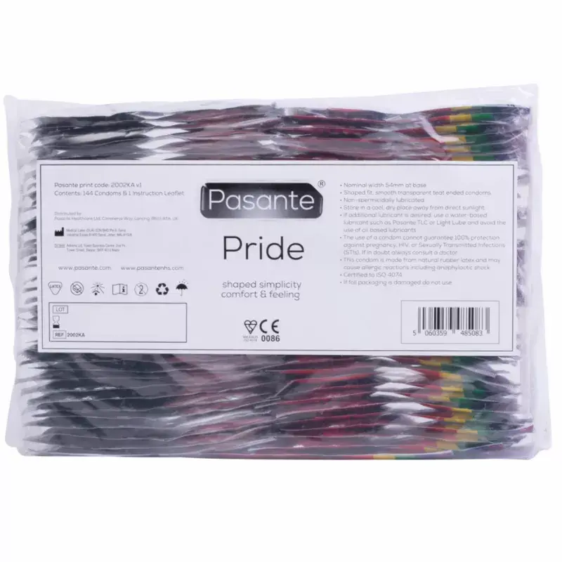Condoms PASANTE FORMAT GAY PRIDE 144 pack Photo 2