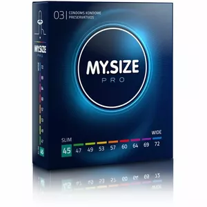 MY SIZE PRO CONDOMS 45 MM 3 UNITS