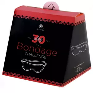 Набор для бондажа secret play CHALLENGE 30 DAYS OF BONDAGE D-222220 — комплект с ограничителями и игровыми картами
