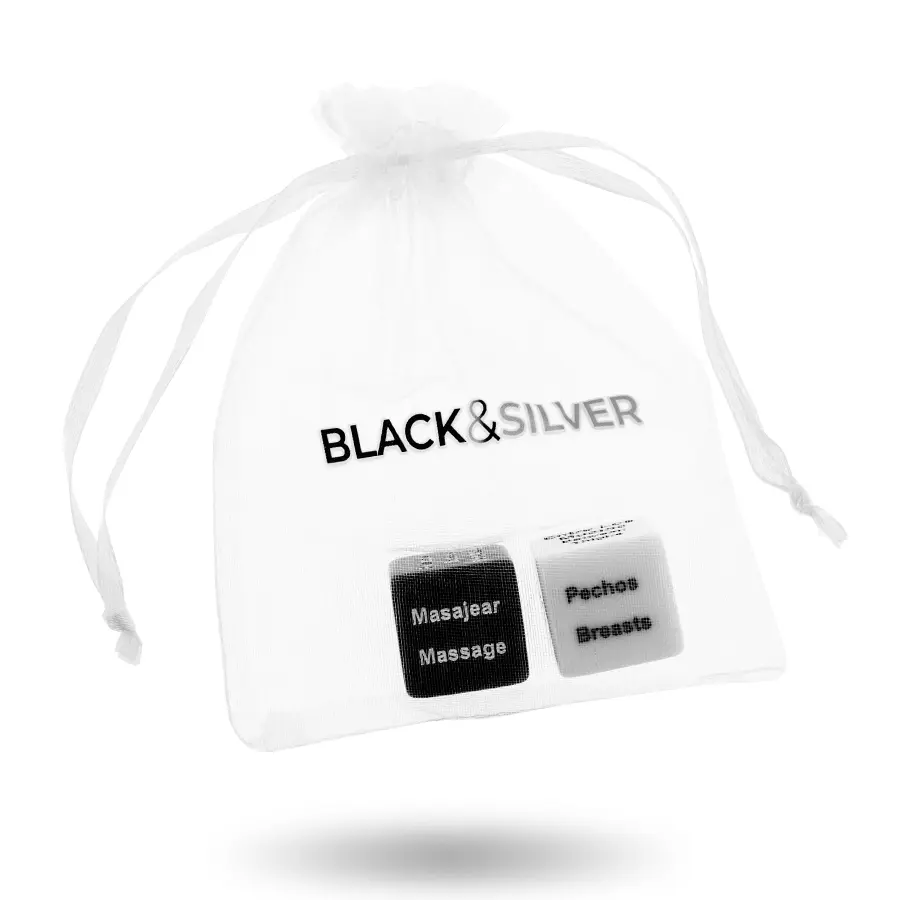 black&silver Couples Dice BLACK&SILVER DICE FOR COUPLES ES/EN Photo 4