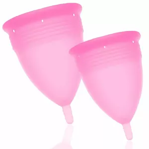 Менструальная чаша STERCUP модель D-222865 — многоразовые силиконовые чаши, размеры S и L, розовые